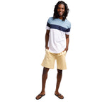 Short Sleeve Color Block Crew Neck Tee