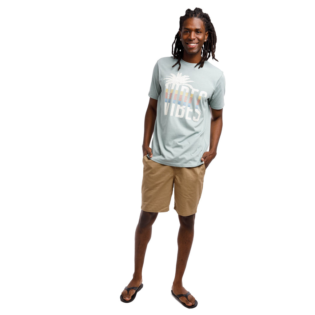Organic Short Sleeve Crew Neck Tee | It's A Vibe