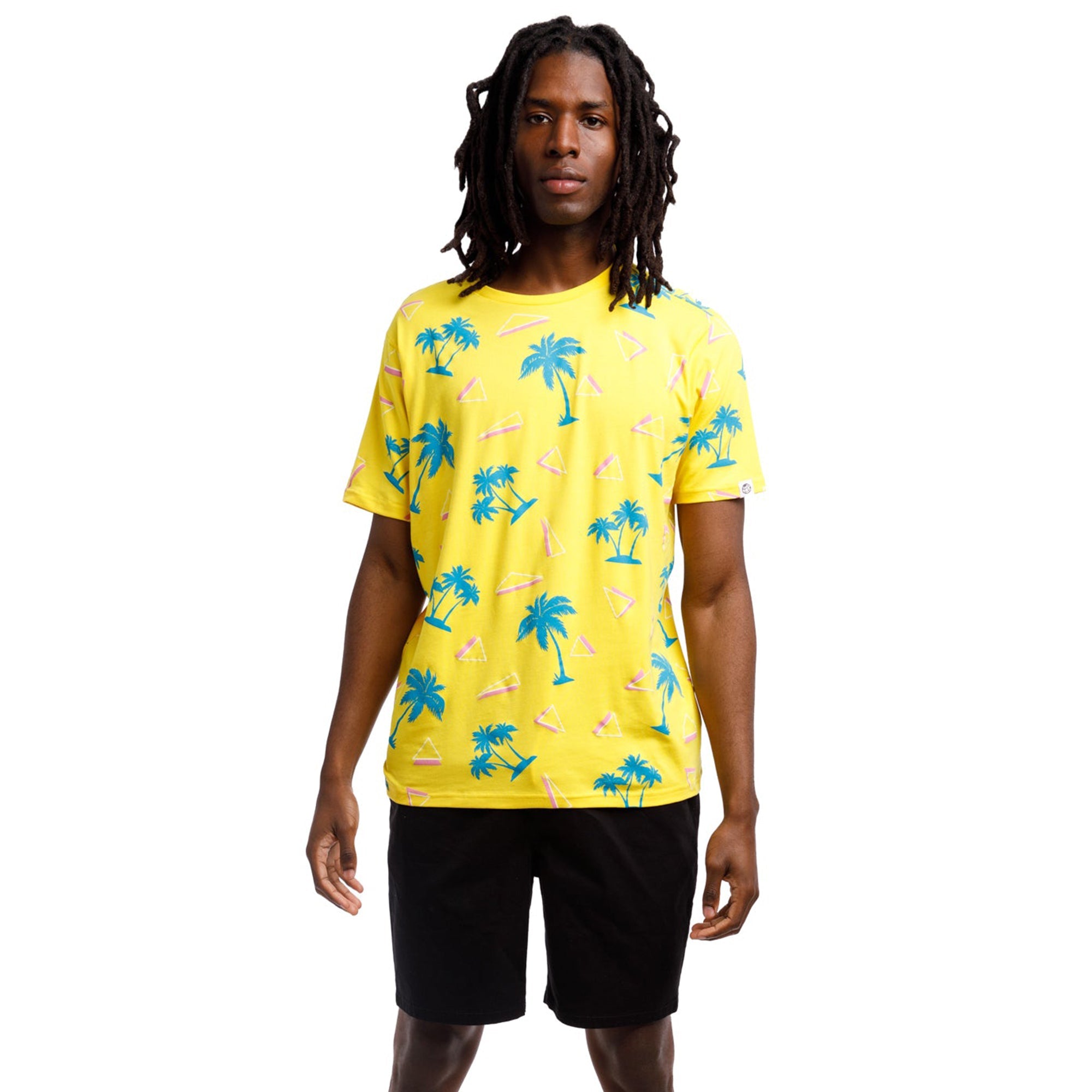 Printed Stretch Short Sleeve Crew Neck Tee | Saved By The Palm