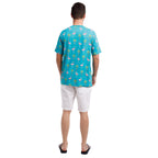 Printed Stretch Short Sleeve Crew Neck Tee | Lookin' Cool By The Pool