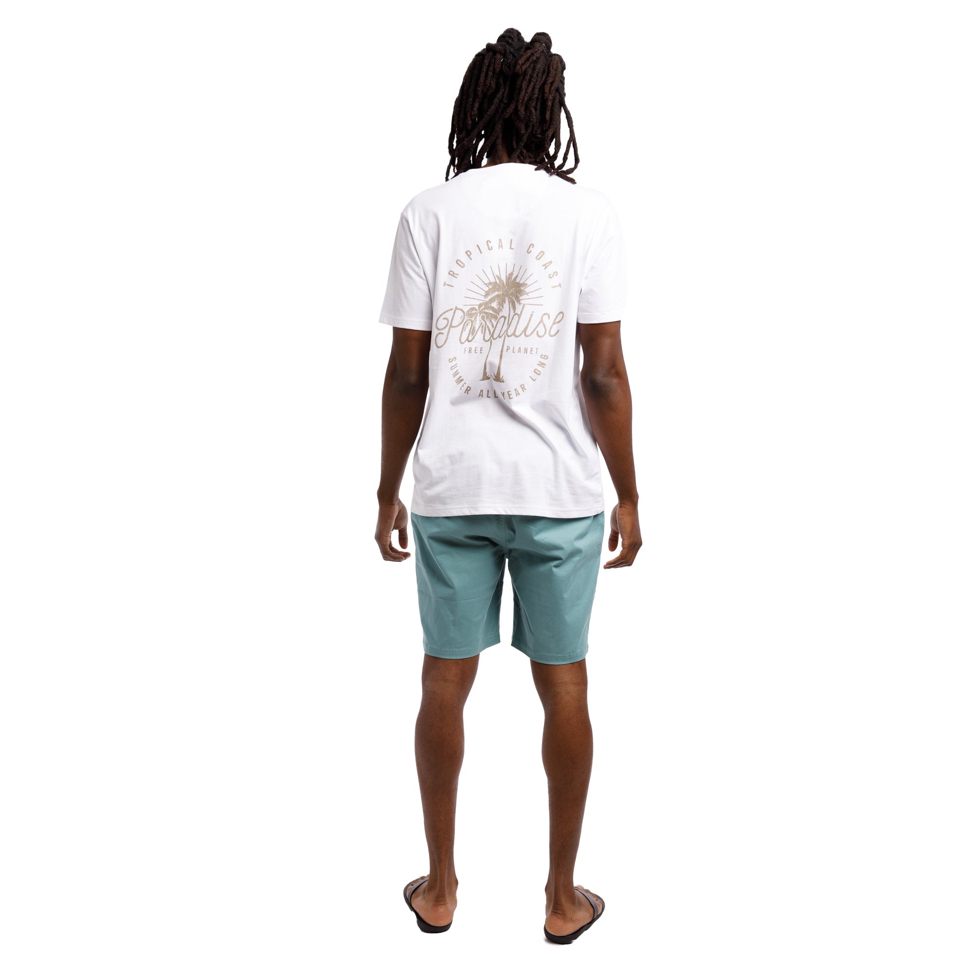 Organic Short Sleeve Crew Neck Tee | It's Paradise