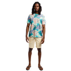 Printed Stretch Short Sleeve Crew Neck Tee | Tropical Forest