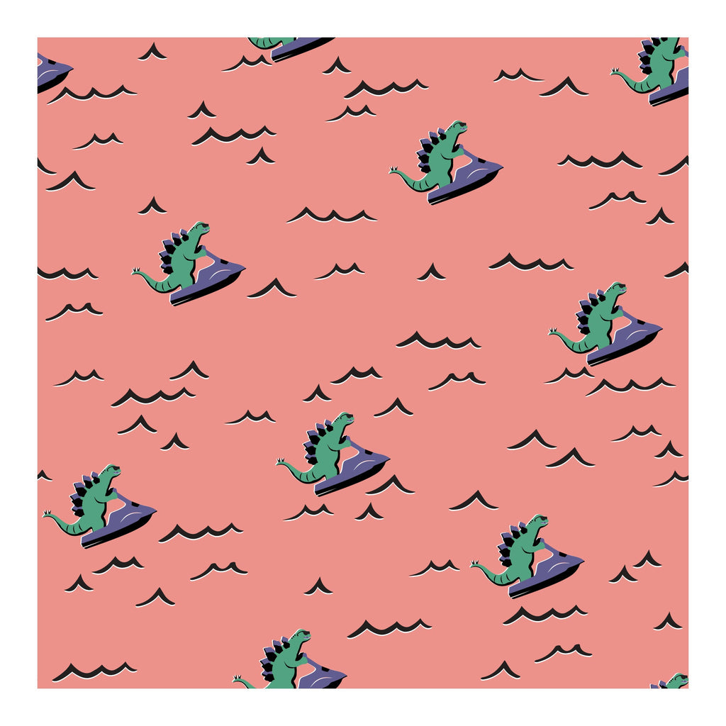 Printed Stretch Short Sleeve Crew Neck Tee | Jet Skiing BC