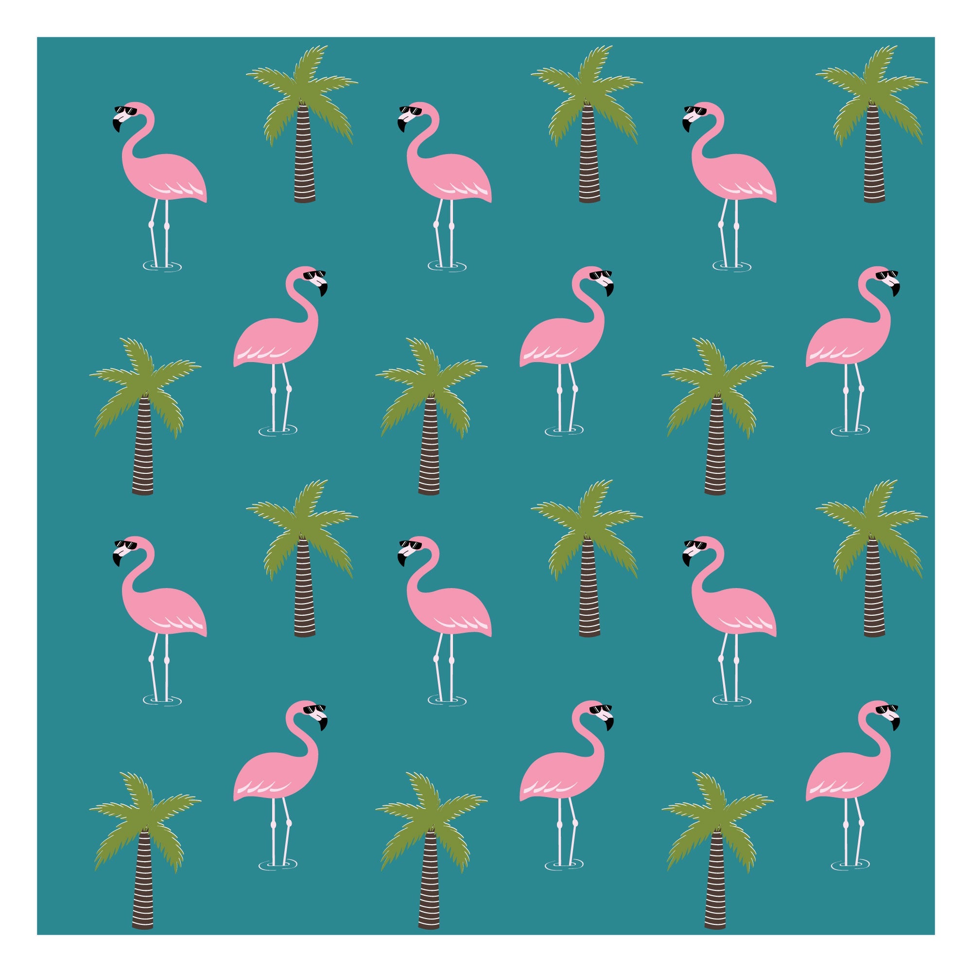 Printed Stretch Short Sleeve Crew Neck Tee | Lookin' Cool By The Pool