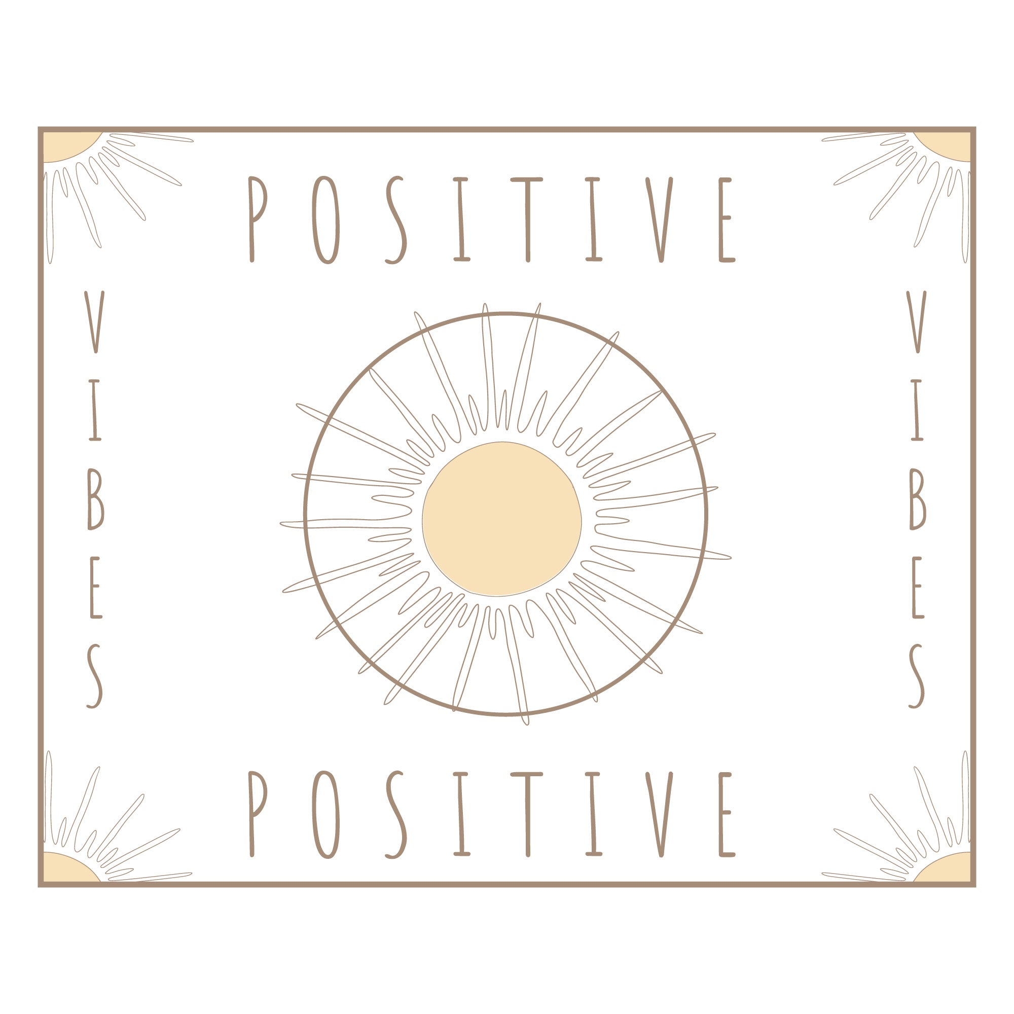 Organic Short Sleeve Crew Neck | Positive Vibes