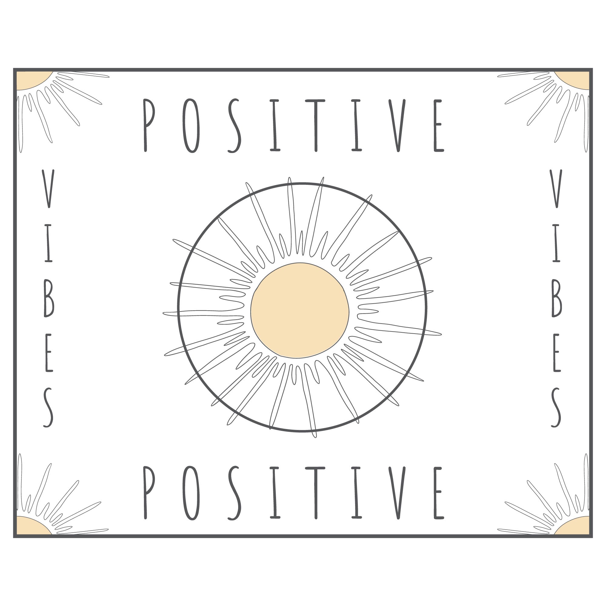 Organic Short Sleeve Crew Neck | Positive Vibes