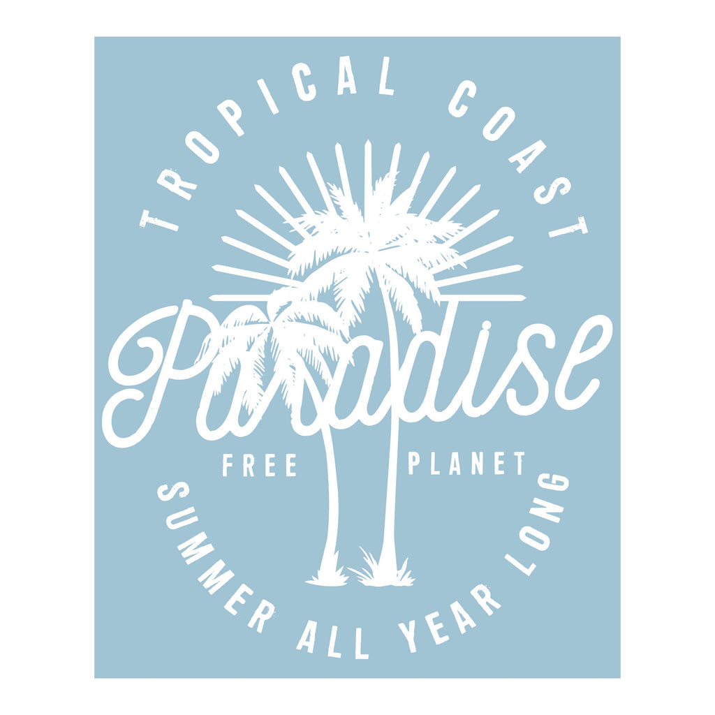 Organic Short Sleeve Crew Neck Tee | It's Paradise
