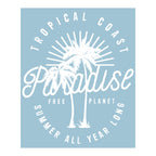 Organic Short Sleeve Crew Neck Tee | It's Paradise