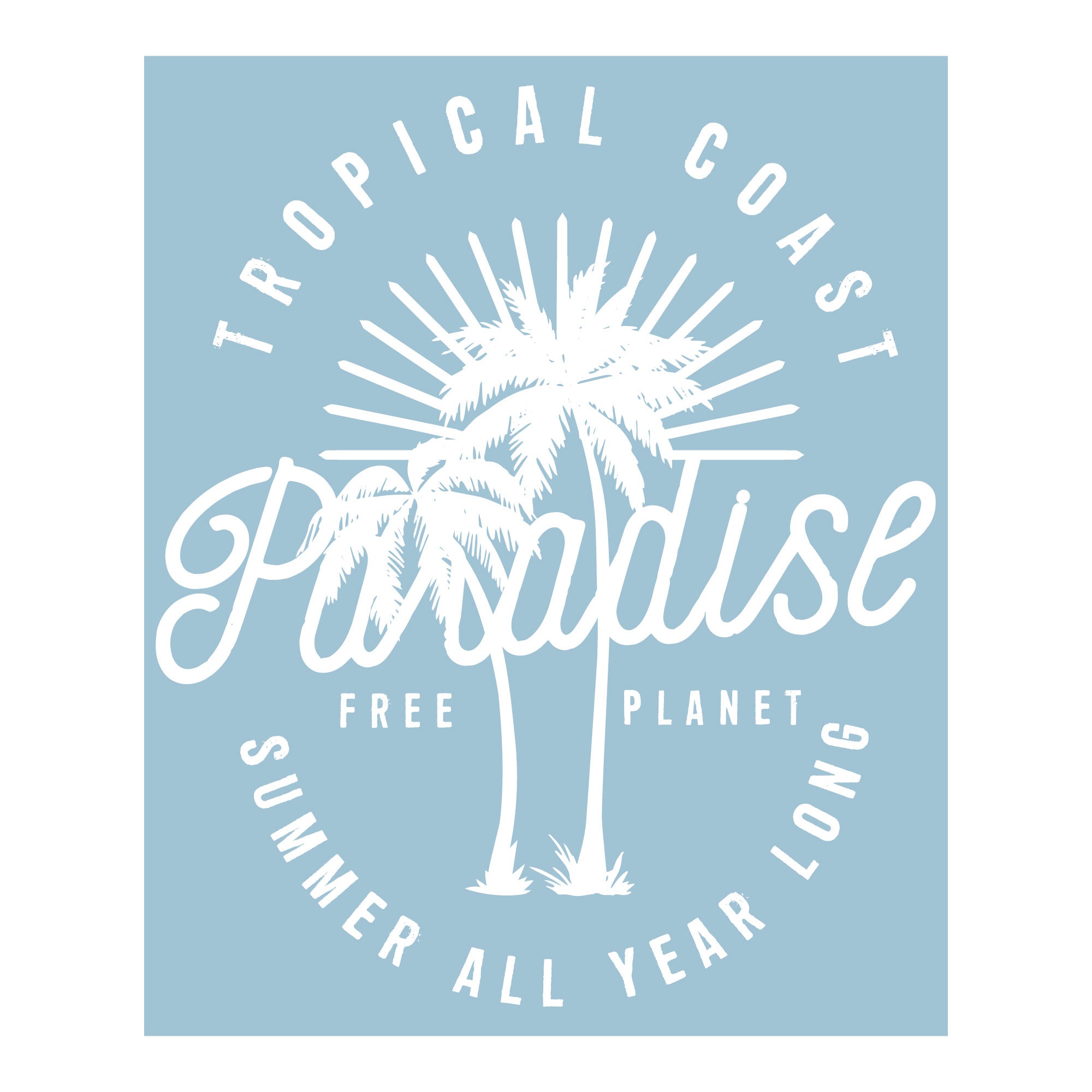 Organic Short Sleeve Crew Neck Tee | It's Paradise