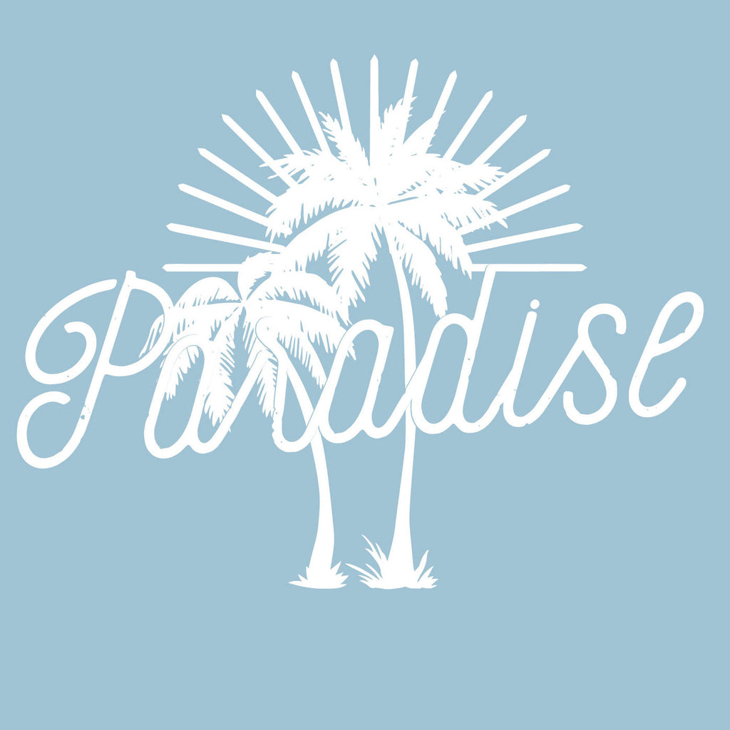 Organic Short Sleeve Crew Neck Tee | It's Paradise