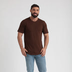 Organic Slub Pocket V-Neck Tee