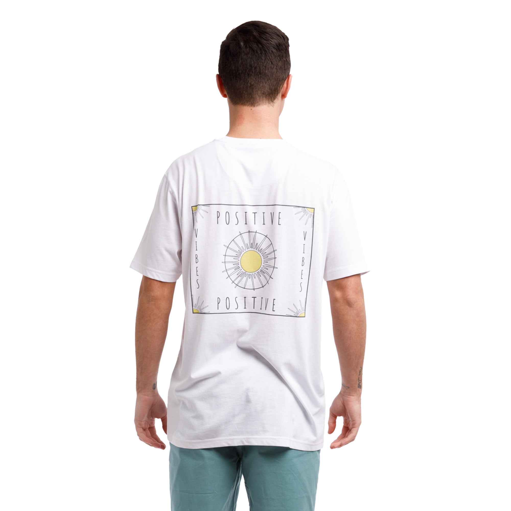 Organic Short Sleeve Crew Neck | Positive Vibes